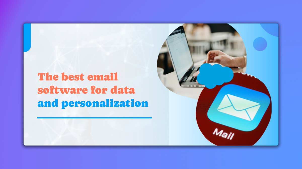 The best #email software for data and personalization:

Constant contact: Affordable and user-friendly, ideal for small businesses.
Salesforce marketing cloud: CRM integrated, data-driven customization.
Freshmarketer: Versatile tools for promotional emails and newsletters.
#tips