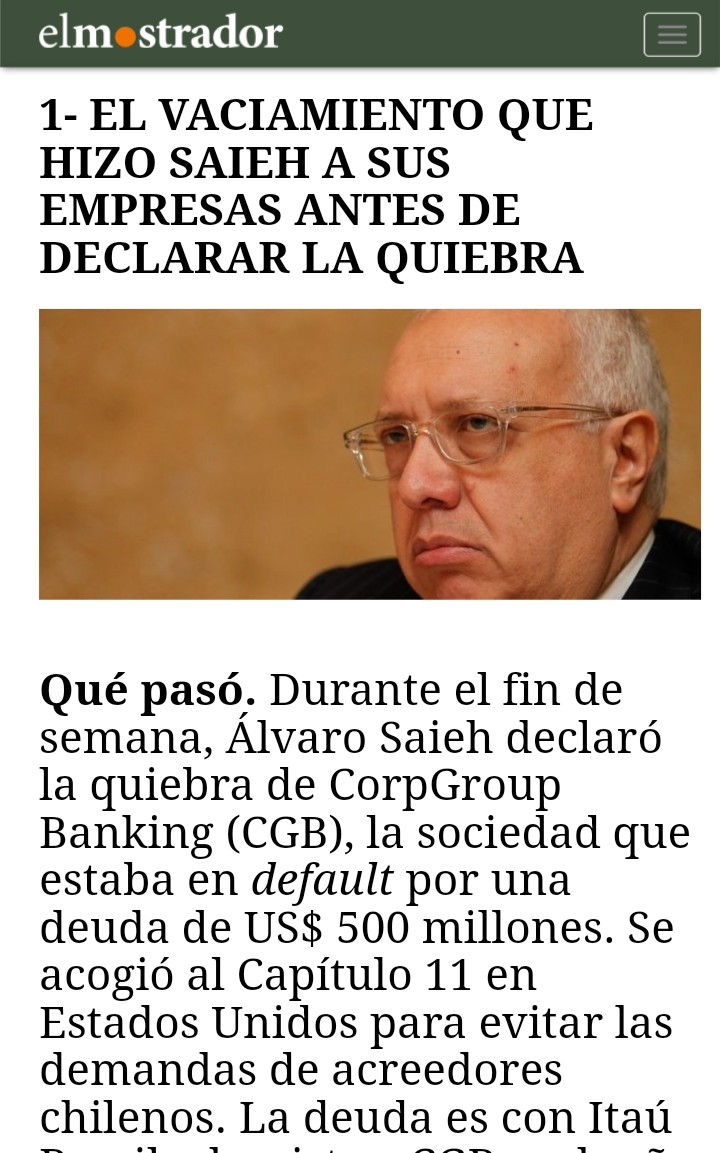 JoviNomas's tweet image. Álvaro Saieh recibió préstamo de $6.387.000.000 de AFP Provida el 2021, el mismo año retiró US$400 millones de sus empresas antes de declararas en quiebra dejando incluso una deuda de US$200mill a los Solari. Hoy no tiene para pagarle el sueldo a sus trabajadores de La Tercera.
