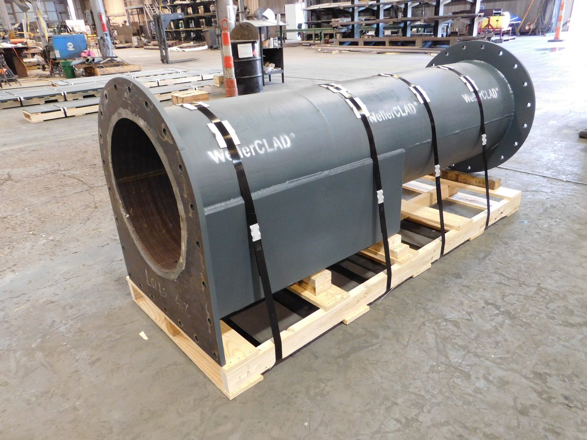 WellerCLAD's tweet photo. WellerCLAD® Reject Pipe – Excellent Abrasion Characteristics

📷 📷

#cement #cementindustry #steelfabrication #welding #louisiana #shreveport #madeintheusa #madeinamerica #steel #weller #weartechnology #massflow #bulkmaterialhandling #weller #manufacturing #bulksolids https://t.co/UMEfAANk6M