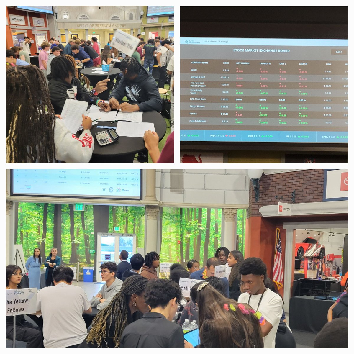 Awesome day at JA World hosting their Stock Market Challenge. Our students had the opportunity to apply previously learned financial literacy concepts. It was like being on the trading floor of Wall Street. Shout out to @JASouthFlorida for creating relevant experiences like this