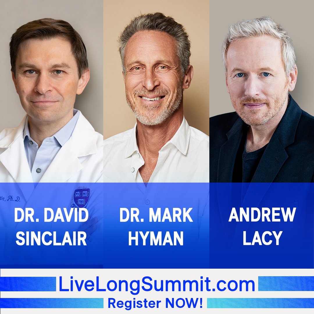 Join our CEO, @andrewlacy, at the Palm Beach Convention Center in Florida for @LivelongSummit on March 15th - 16th along with @davidasinclair, @drmarkhyman, Dr Michael Greger from @nutrition_facts, and 50 other scientists, doctors & innovators at the cutting edge of longevity.