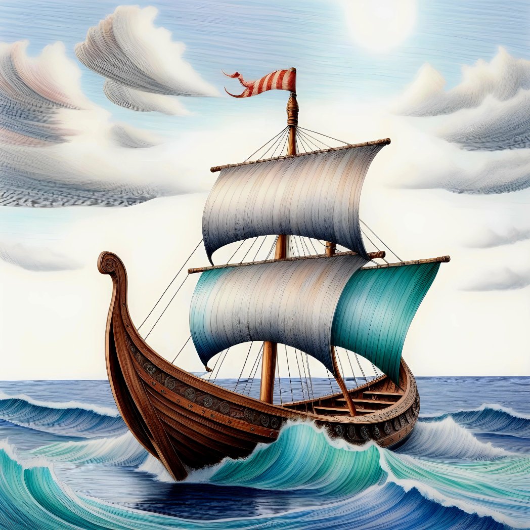 VTkachivskyi's tweet photo. Sailing into history aboard the mighty Viking ship. ⚓🌊 Embrace the spirit of adventure as we journey across the seas, guided by the legacy of the Vikings. #VikingShip #SeafaringLegends #AncientExplorers #AdventureAwaits #MaritimeHistory https://t.co/pEVwcEOzxq