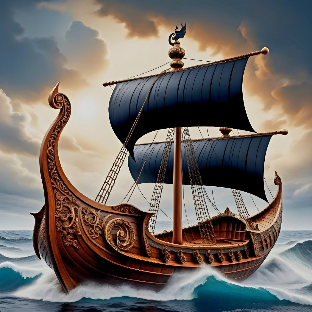 VTkachivskyi's tweet photo. Sailing into history aboard the mighty Viking ship. ⚓🌊 Embrace the spirit of adventure as we journey across the seas, guided by the legacy of the Vikings. #VikingShip #SeafaringLegends #AncientExplorers #AdventureAwaits #MaritimeHistory https://t.co/pEVwcEOzxq