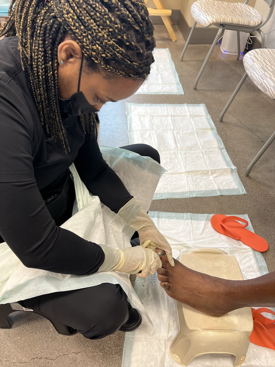PoseyDNP's tweet photo. 👣 Transforming Lives, One Step at a Time 👣 Our dedicated #NursePractitioner students from @TCUNursing provided compassionate foot care to our community members facing housing challenges. Here’s to healthier steps and happier hearts! 💖 #LeadOnTCU #HappyFeet https://t.co/rd3RRzh3mK