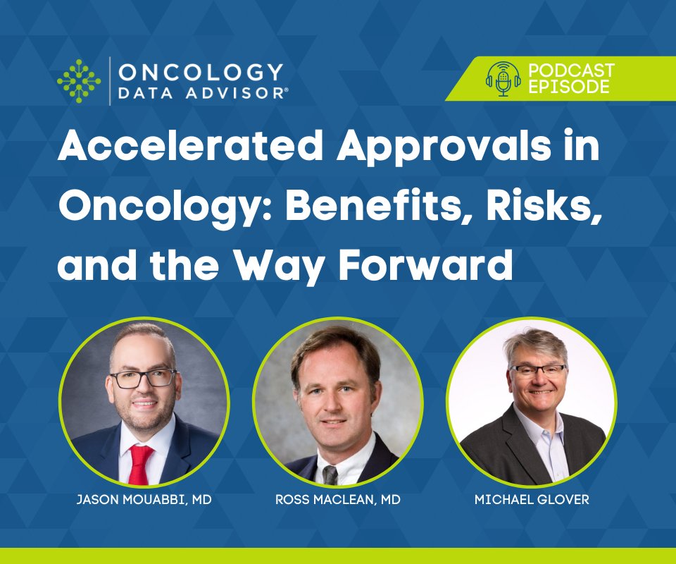 Check out this #podcast episode featuring @JAMouabbi, Dr. Ross Maclean, and Dr. Michael Glover discussing the #debate surrounding #FDA accelerated #approvals, their #benefits and #risks, and collaborative ways to maximize their #impact: oncdata.com/news/accelerat…