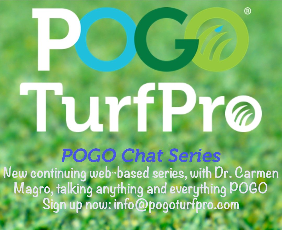 Carmen here...we are going to start a series of web presentations to talk anything and everything POGO. Get answers! Anyone interested, please email info@pogoturfpro.com. We'll be announcing a schedule shortly but can get you on the attendee list for up to date info right away.