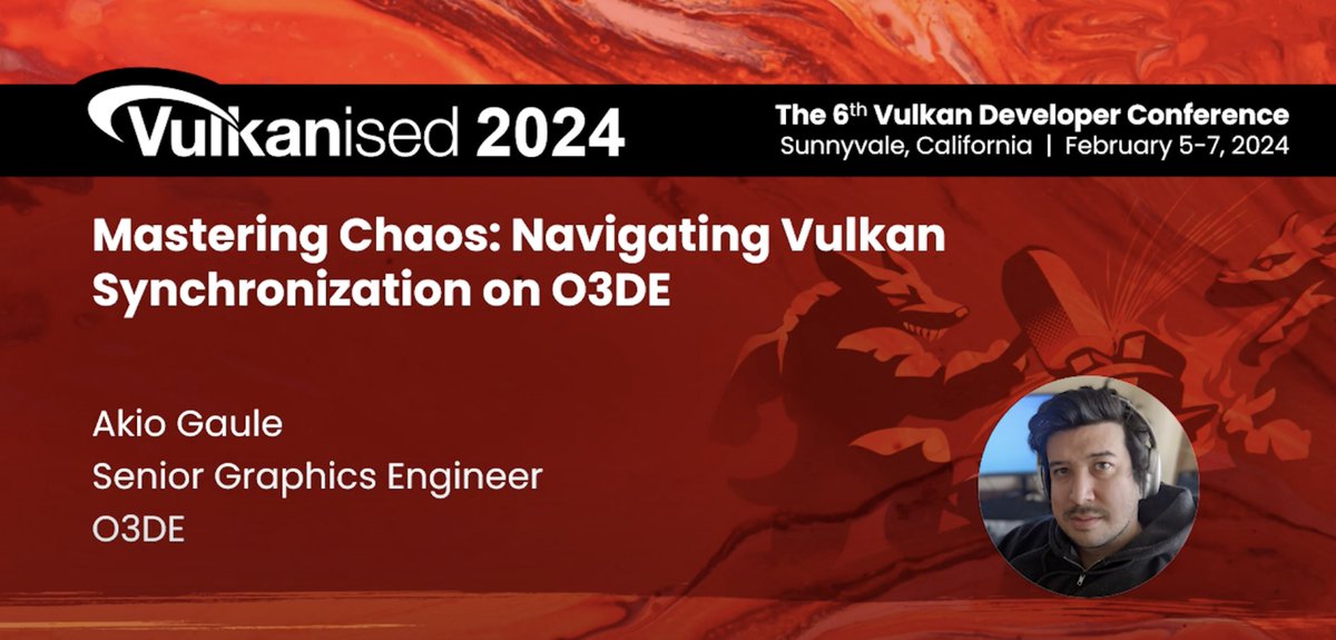 o3dengine's tweet photo. Interested in understanding #Vulkan synchronization in an open source, real-time 3D engine? Check out Akio Gaule's talk from @thekhronosgroup's Vulkanised 2024: https://t.co/kdVuiCfk3r 

#O3DE #Graphics https://t.co/BVmYAvowwM