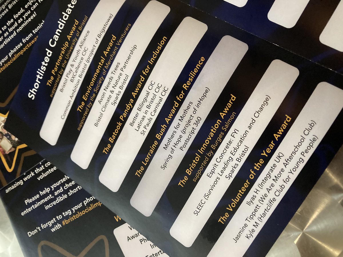 Congratulations to ALL THE AMAZING nominees and worthy winners at tonight’s Bristol Impact Awards - and here is the lovely Jasmine, nominee for Volunteer of The Year Award for We Are More Afterschool Club in Knowle - here with the Lord Mayor of Bristol @bristollordmayor