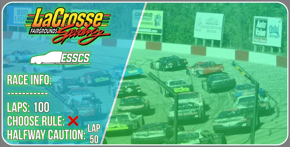 ESSCSNR03's tweet photo. Tomorrow is race day at LaCrosse!
It's a hometown race for the Sievers brothers! Could one of them grab the W?
Server opens at 11:30pm ET.
#ESSCS #NR2003 https://t.co/HRBjiJwP4k