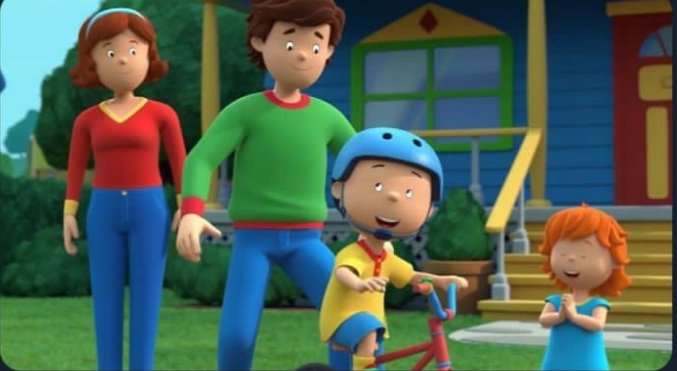 Caillou? Değişmişsin...
