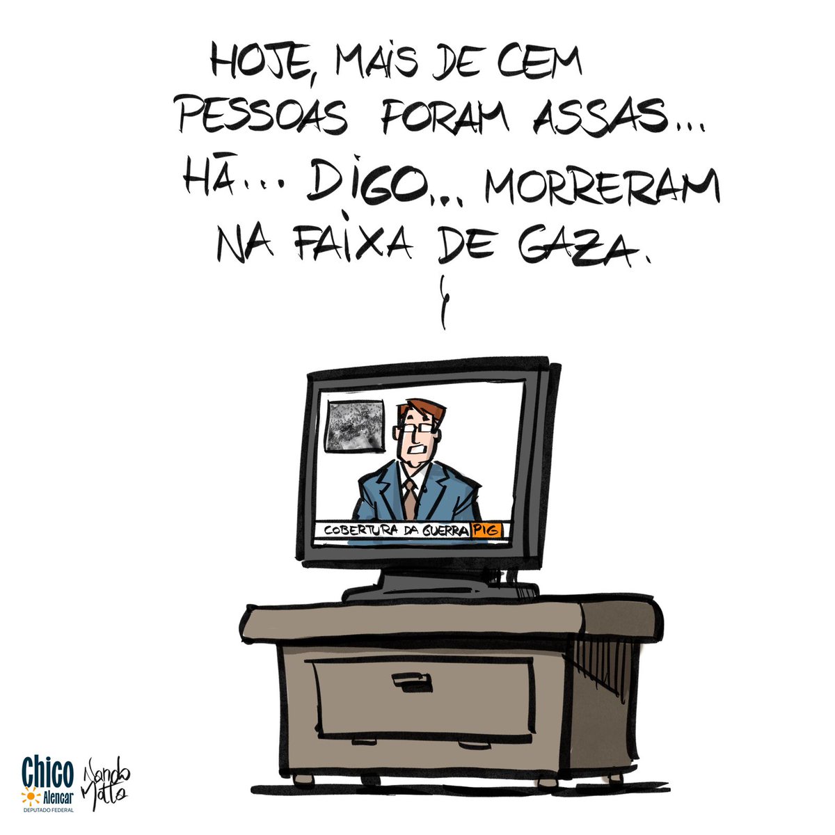 A escolha de palavras IMPORTA MUITO: não é confusão, é massacre. Civis não morreram, foram assassinados. O que está acontecendo em Gaza é genocídio!