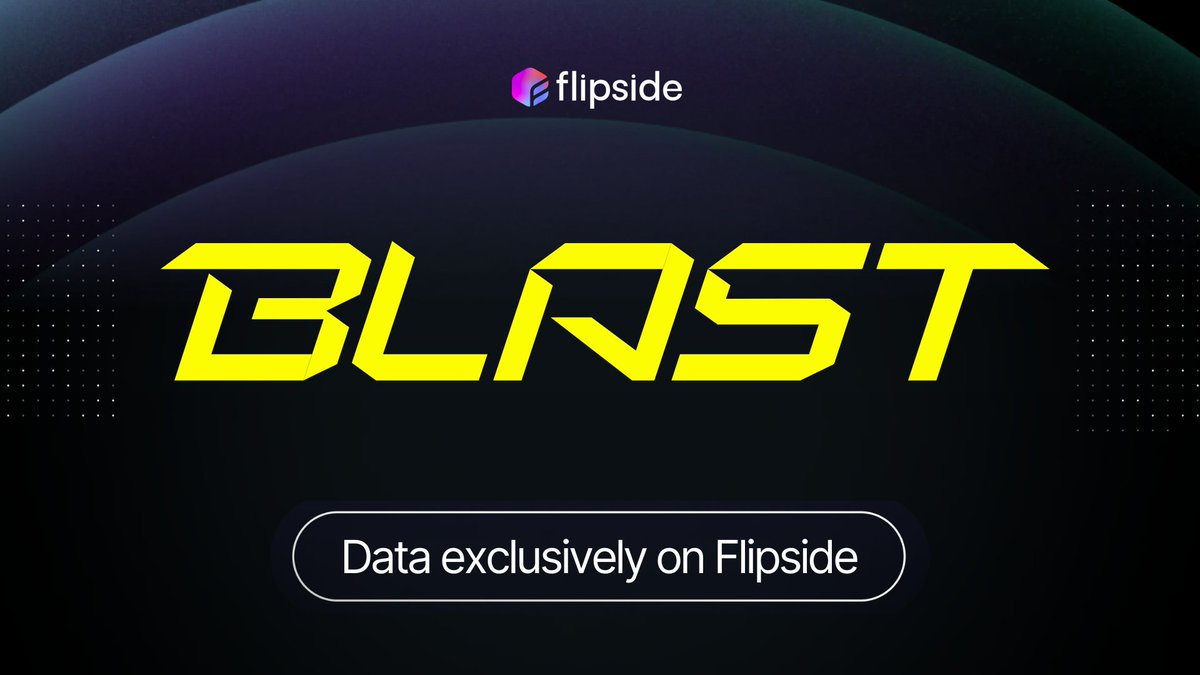 flipsidecrypto's tweet photo. A new L2 just dropped, and it's already got more users than your favorite chain:

$2.3B+ TVL
180k users &amp; counting

And it's the only eth L2 with native yield.

@Blast_L2 mainnet launches today, and so does its data.

If you're building apps or hunting trends, read this👇

📊🧵 https://t.co/zNFBuESlEf