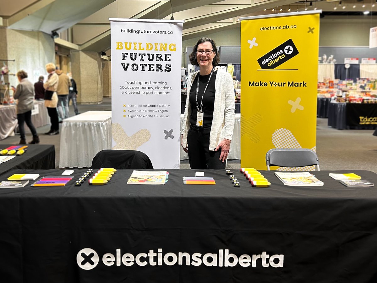 We're at the Greater Edmonton Teachers' Convention from February 29 to March 1, sharing free education and outreach resources! Stop by our booth or visit elections.ab.ca/education/ to learn more. 🧩 #ElectionsAB #BFVAB