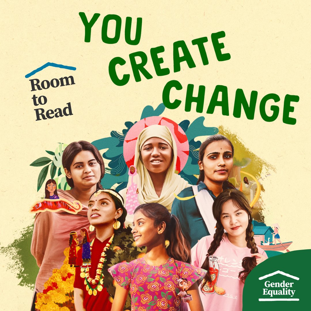 As we leap into March and toward #InternationalWomensDay, Room to Read invites you to create the change you wish to see in the world through #YouCreateChange, our flagship campaign to create a world free from gender inequality. Join us: bit.ly/49PPt1J