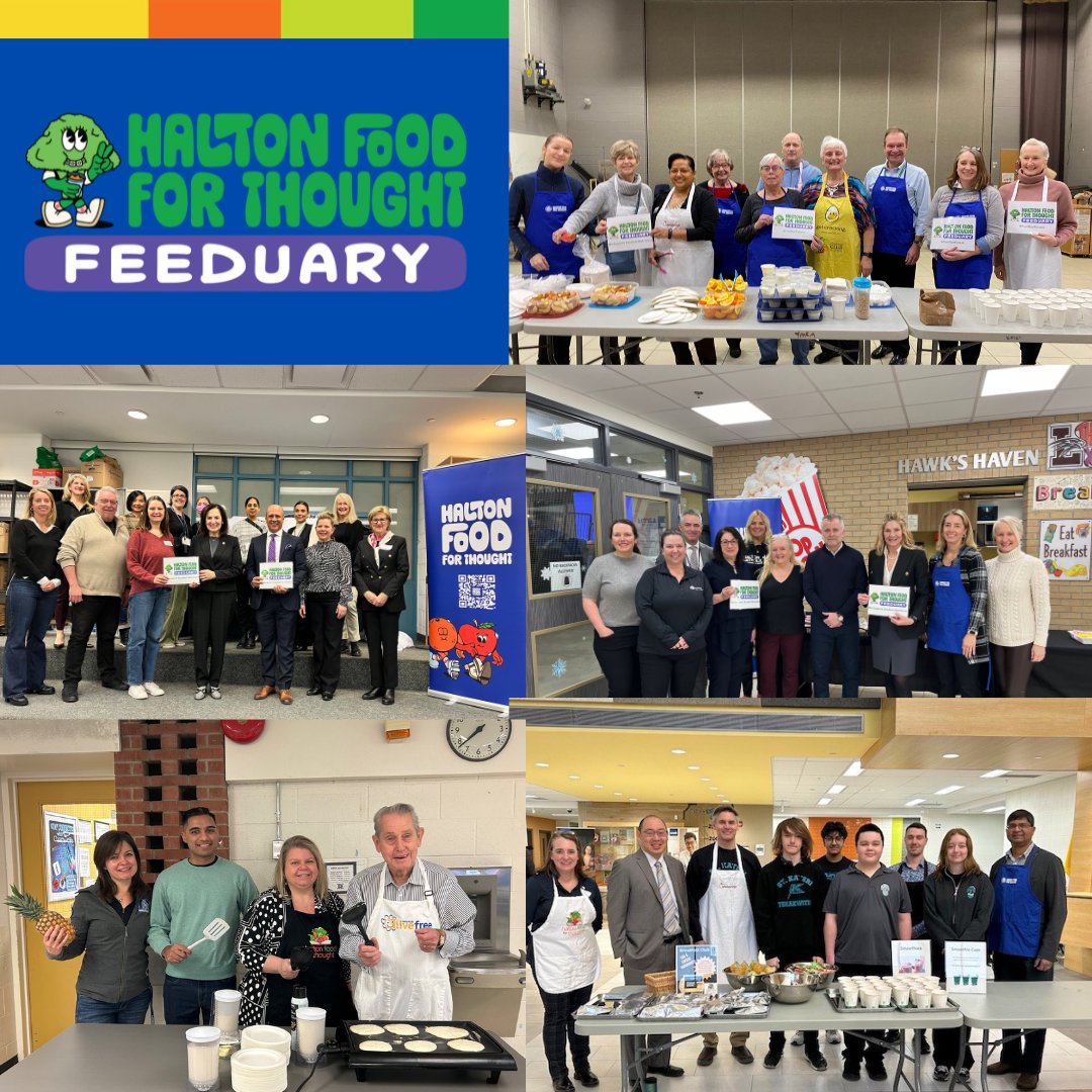 HaltonFFT's tweet photo. That was a #FEEDUARY for the books! Thank you to host schools who welcomed guests and to all those who helped us to spread the word about the importance of access to healthy meals & snacks at school for students. Let's continue to share this message & #FuelTheFuture of students. https://t.co/3ZXYuOQNIG