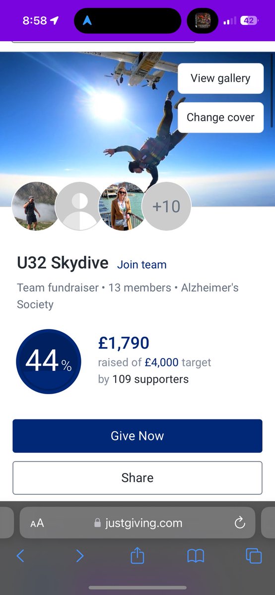 This is incredible, after just 48 hours we have almost raised £2000. 

A cause that is so close to all of our hearts. 

Let’s keep sharing and push this as far as we can. 

U32 for Alzheimer’s🙏💙