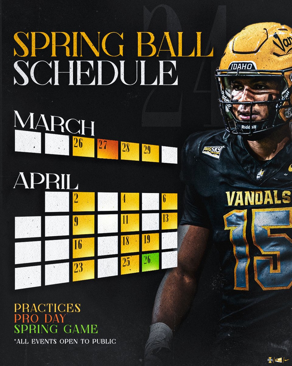 Mark your calendars. Spring Ball is right around the corner. #GoVandals