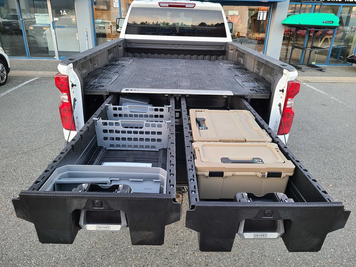 Modularacks's tweet image. Looking for enclosed, and lockable storage in your truck bed?
DECKED has you covered! 
Take a look at this Sierra system we installed 😍
-
#leavenothingbehind #doorsteptodestination #modularacks