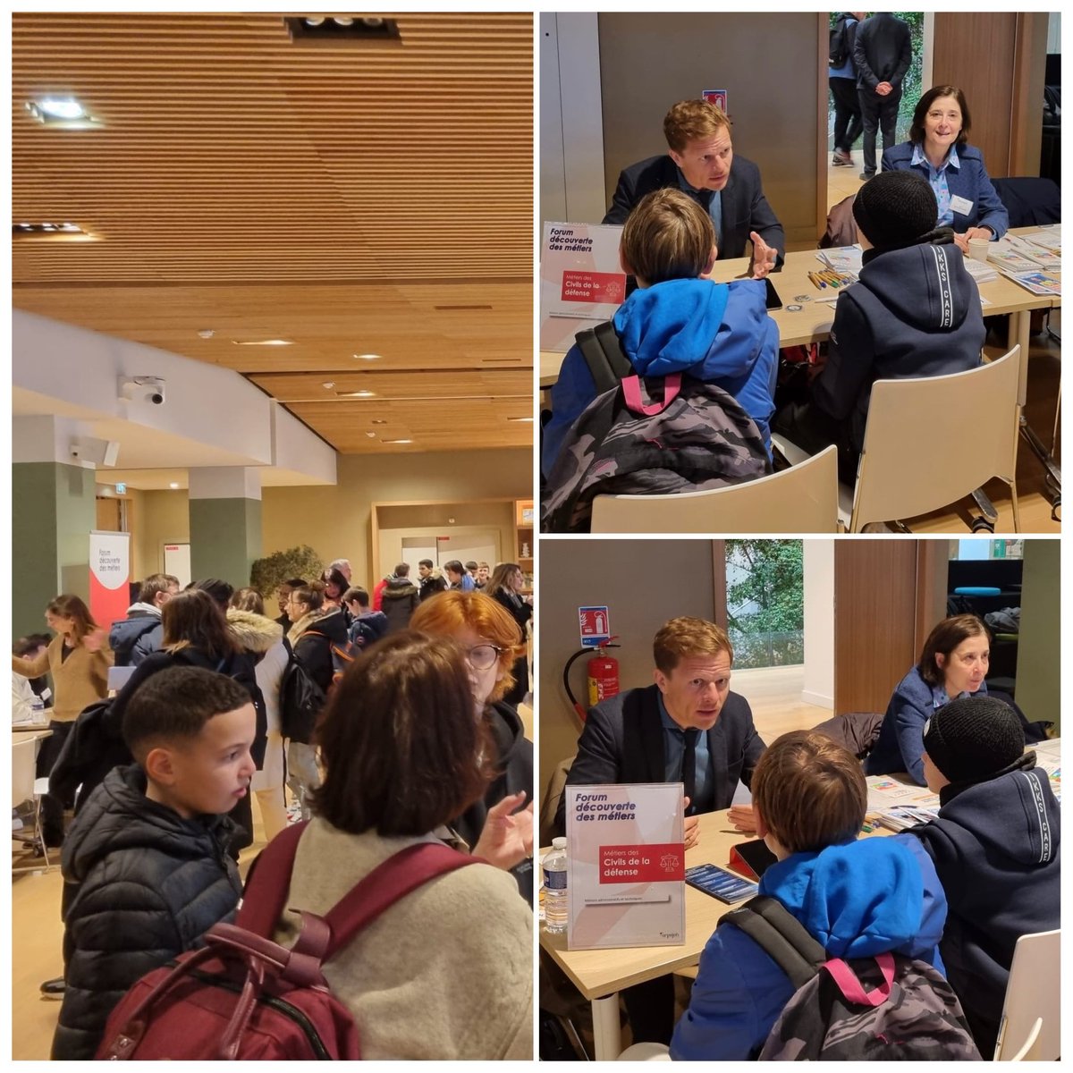 #forum  #decouvertedesmetiers  <a href="/arpejeh/">arpejeh</a> <a href="/iledefrance/">Région Île-de-France</a> Ravi d’avoir pu échanger avec un grand nombre de collégiens en situation de handicap pour leur présenter l’éventail des métiers du numérique proposés par les armées. Belle maturité dans les échanges ! @DGNUM_Fr <a href="/Armees_Gouv/">Ministère des Armées et des Anciens combattants</a>
