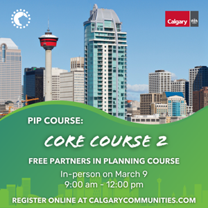 Join us for a free Partners in Planning (PIP) session with @fedyyc. Come learn processes and consideration for planning applications and gain insights into diverse application reviews. 📅March 9 📍Parkdale Community Association ➡️calgary.ca/events/calenda…