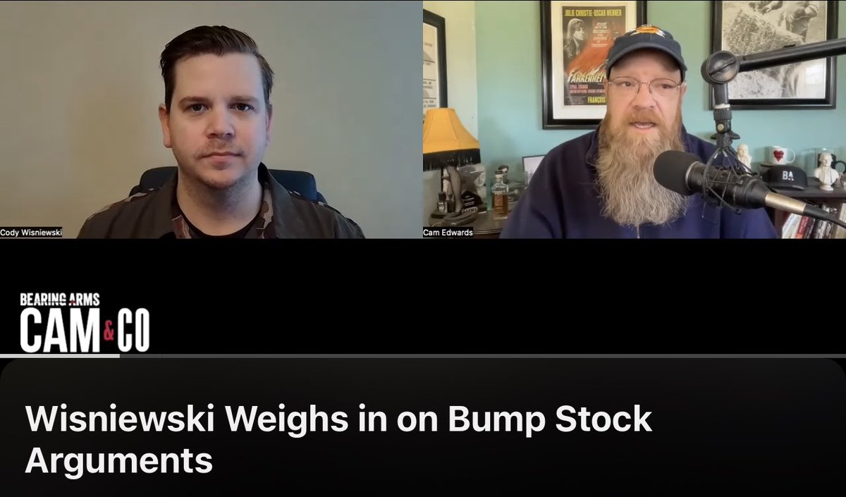 gunpolicy's tweet photo. Earlier today, FPC’s @TheWizardofLawz joined @CamEdwards on Cam &amp; Co to discuss the Garland v. Cargill Bump Stock Ban Oral Arguments at SCOTUS and our Linton v. Bonta CA 2A Rights Restoration Lawsuit victory.
 
You can watch it here: https://t.co/YgQbx0HwqS https://t.co/7Ar6SNuLhR
