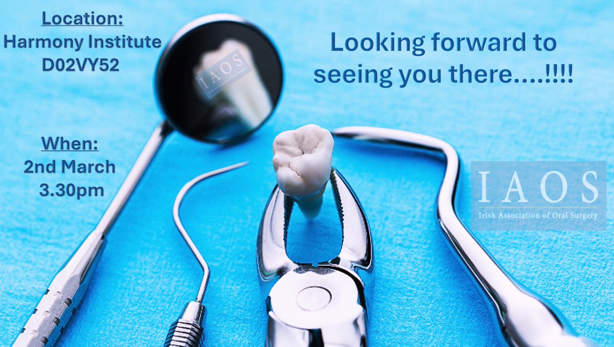 Irish Association of Oral Surgery tweet media