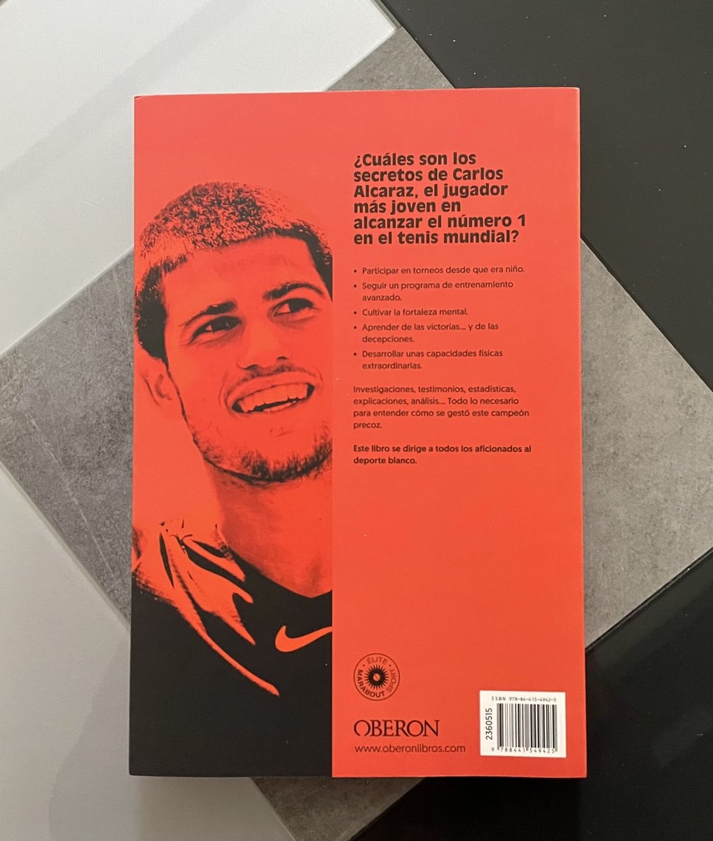 fermurciego's tweet photo. 🤓📕 Me ha ENCANTADO este libro.

Todas las CLAVES del éxito de @carlosalcaraz a través de su historia, testimonios, curiosidades y una galería espectacular.

☝️Voy a SORTEAR un ejemplar y participar es súper fácil:

- RT este tweet
- Follow a @OberonLibros 

¡¡Mucha suerte!! https://t.co/8Uai1wdre9