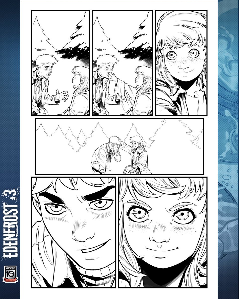 Today is NCBD! The journey of Alex and Yuli comes to a key junction point, where they must make the ultimate decision! ❄️ 
Edenfrost #3, now available at your LCS!

W: <a href="/WrathOfTish/">Amit Tishler</a>
A: Myself
L: <a href="/taylorespo/">🇦🇷 Taylor Esposito, Ghost Glyph Studios,letterer</a>
For <a href="/MadCaveStudios/">Mad Cave Studios</a>