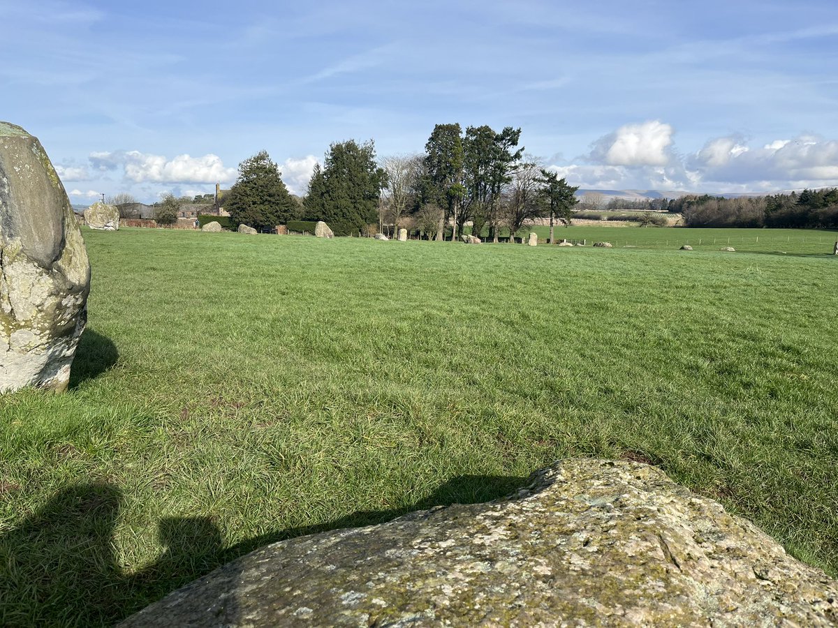 LaraLambert1's tweet photo. Neolithic cup and ring marks on ‘long Meg’ whose witchy profile gave this stone circle its name. There’s a theory these Neolithic markings are codes telling us how to use these henges. Someone please crack them.. https://t.co/ZE4IiIzLYB