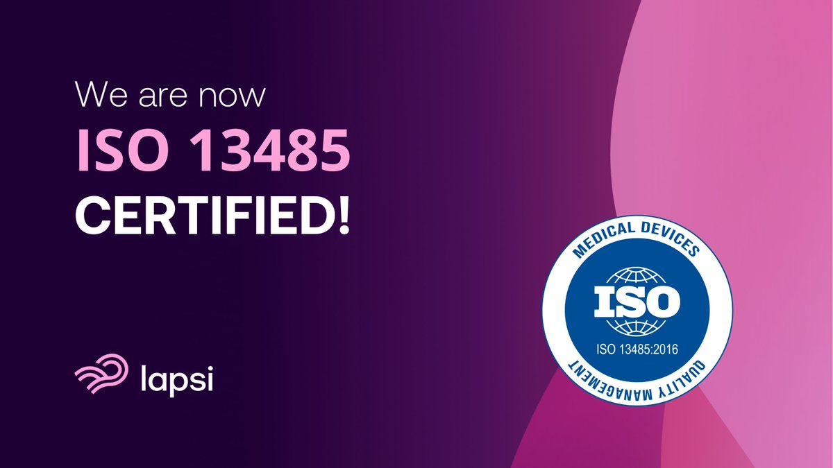 𝐁𝐈𝐆 𝐍𝐄𝐖𝐒 𝐅𝐑𝐎𝐌 𝐋𝐀𝐏𝐒𝐈 𝐇𝐄𝐀𝐋𝐓𝐇! 🚨🚨 We're proud to announce a crucial milestone in our journey to transform healthcare: We have achieved ISO 13485 certification🏅 for our sound-based medical tech! We continue to work towards redefining sound in Medicine! For…