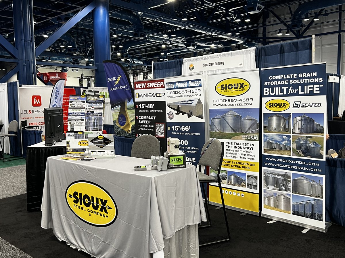 We're at the 2024 Commodity Classic! If you're attending the show, stop by &amp; visit Farm Grain Systems Sales Manager, Casper Cronje, at booth 7123 to learn more about <a href="/siouxsteel/">Sioux Steel</a> &amp; <a href="/scafcograin/">SCAFCO Grain LLC</a> grain storage &amp; handling equipment.

#Classic24 #SiouxSteel #ScafcoGrain <a href="/ComClassic/">Commodity Classic</a>