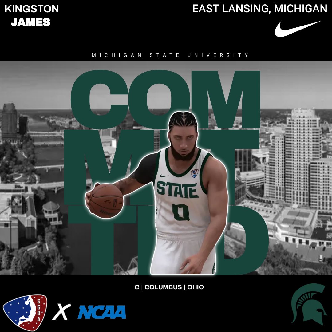 COMMITTED! Kingston James has signed his letter of commitment to Michigan State Universy!