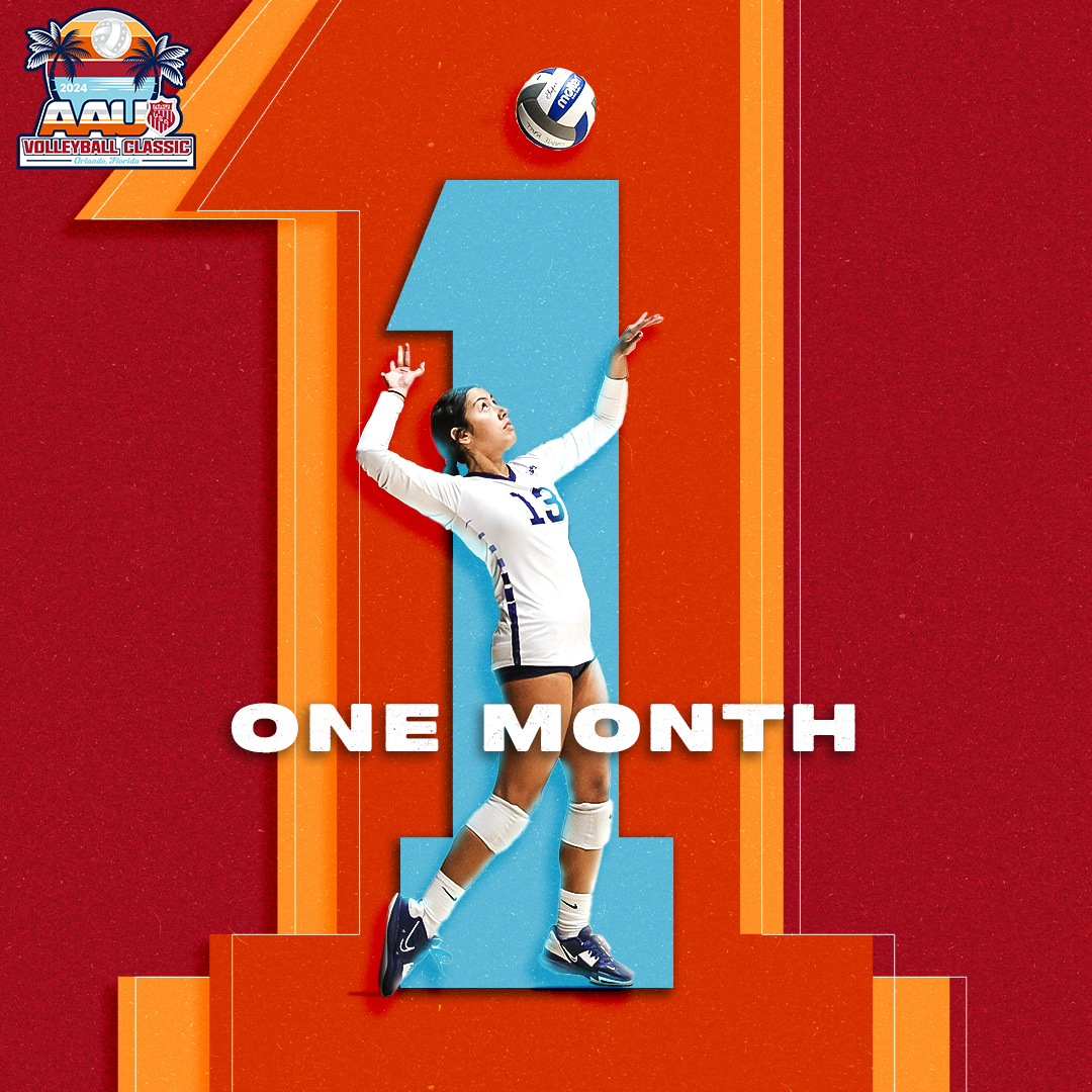 Oh, look at that! 👀 We're ONE MONTH away from AAU Volleyball Classic 💥 📍 who's gonna be there?