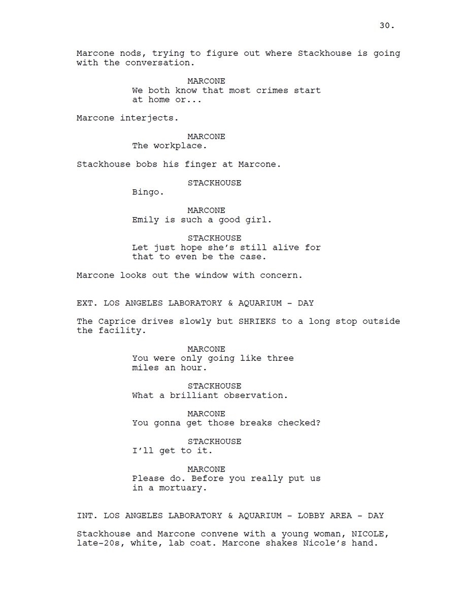 BurgundyZo_Tone's tweet image. #ScreenwritingAtNight #Stackhouse   pgs. 29-32  

#Screenwriting #Screenwriter #ScreenwritingTwitter #Writing #WritingCommunity #Film #Cinema #Comedy #Action #Drama