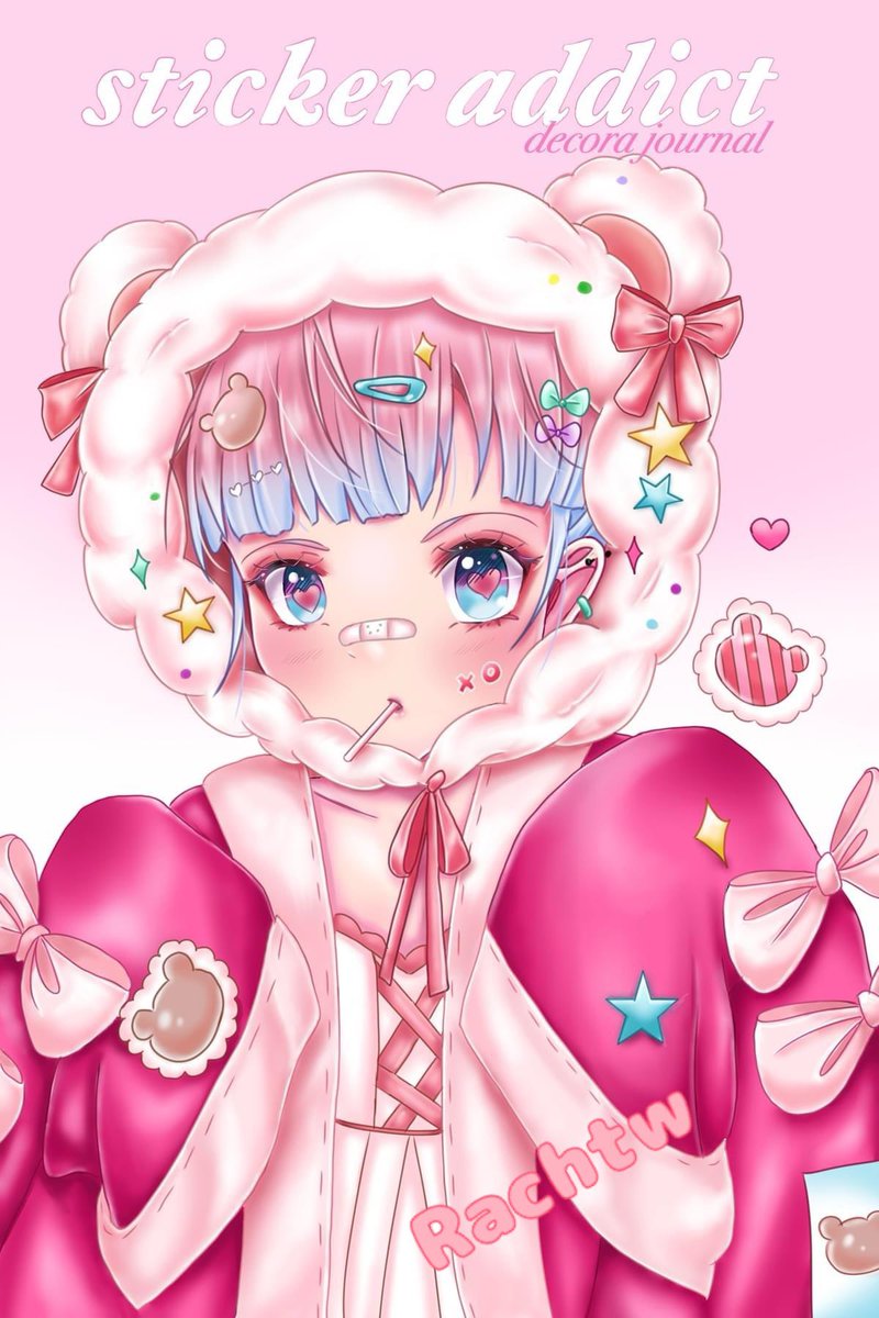 LfcRach's tweet image. New! Design drop for stickerbooks!decora journals. 16 pages and A5 size 
🍬🩷💜⭐️🩹🧸

Excited to have them produced 

#stickerbook 
#ocart