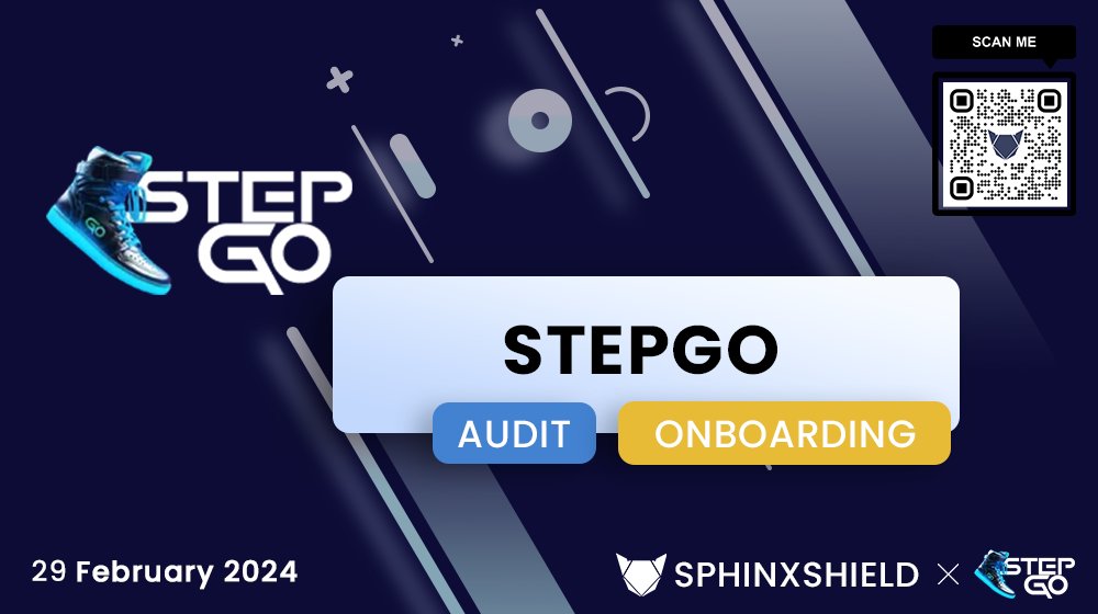 🚀 Exciting news! We're partnering with <a href="/stepgoworld/">STEPGO</a> for a security audit! 🔍 StepGO merges real-world exploration with crypto innovation.

Your security matters! #SphinxShield #StepGO #Audit