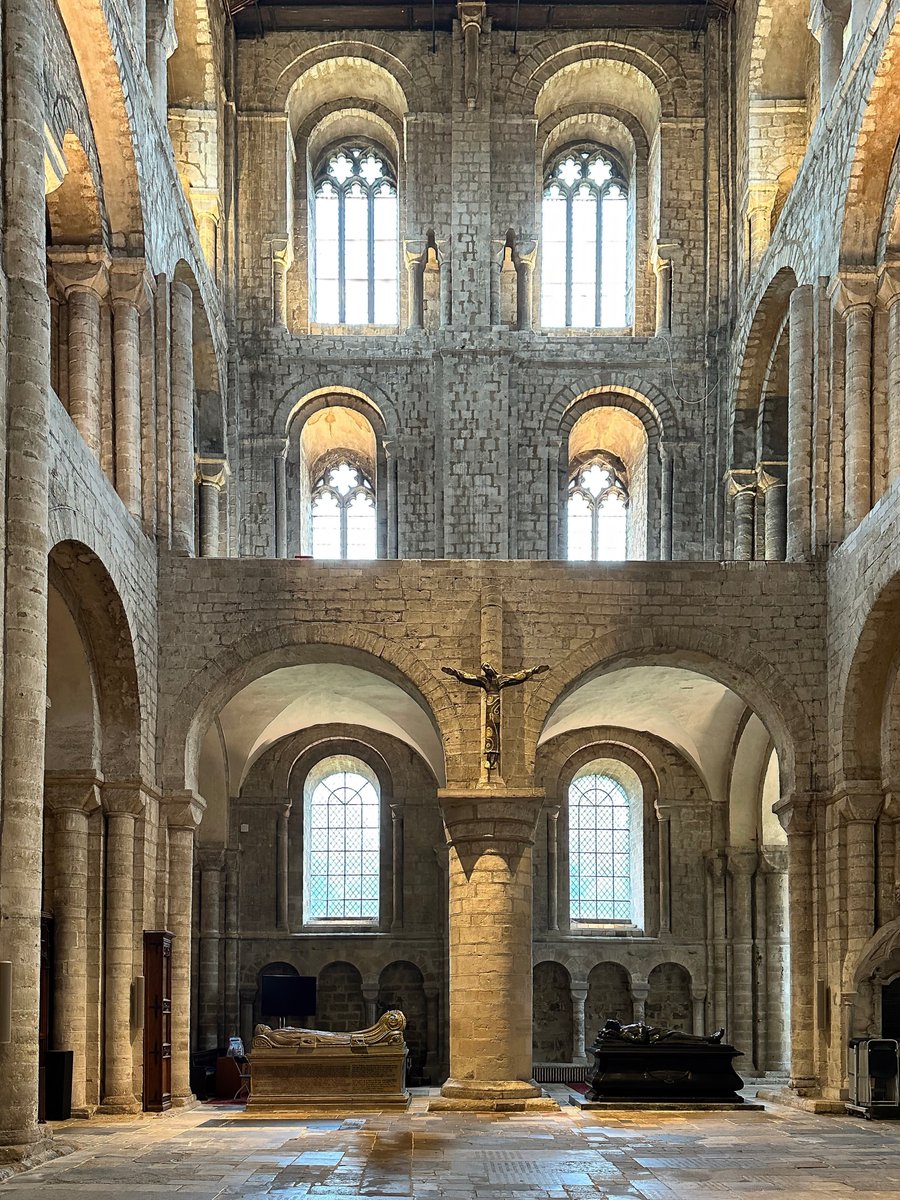 The gorgeous Norman/Romanesque North Transept at Winchester Cathedral is a sheer architectural delight.