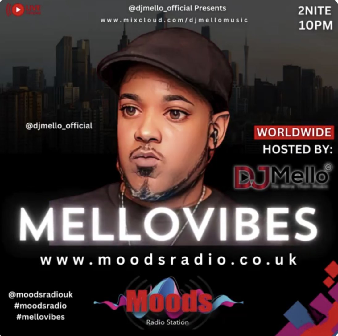 MoodsRadioUK's tweet photo. *UK COMMUNITY RADIO STATION*
ON AIR NEXT..
DJ Mello
10pm-12am 🇬🇧
#MoodsRadioUK #OnlineRadioStation #Music #Radio #Community #GoodVibes #thursdayvibes #thursdayShow #CommunityRadio #communityradiostation #MelloVibes #ThursdayNight #ThursdayVibe #Vibes #ThursdayMotivation #Love https://t.co/bl99inWgpa