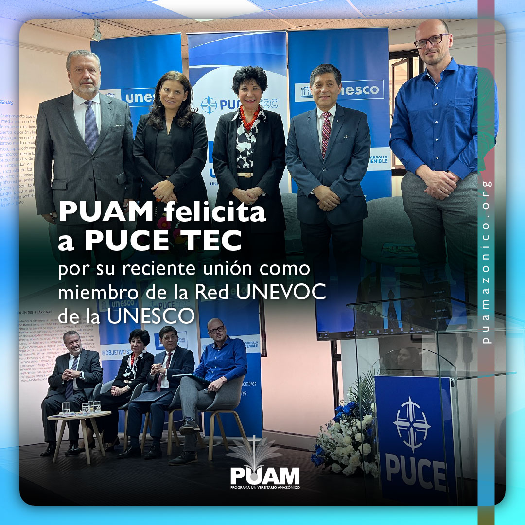 📚 La UNESCO @unevoc y la @PUCE_Ecuador presentaron el primer centro #UNEVOC en Ecuador, que tendrá cede en la misma universidad y que fortalecerá la educación técnica y tecnológica profesional en el país 👨‍🎓👩‍🎓. Lea más aquí bit.ly/3P2ckzk. #PUAM