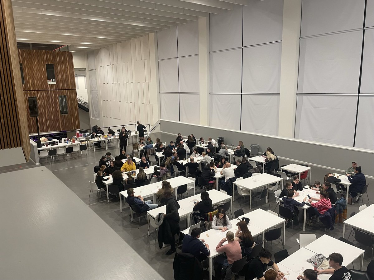 HarrisAcademyPE's tweet photo. A massive THANK YOU to everyone who came to the Harris PE quiz night to support our sports clubs. An outstanding amount of over £400 was raised! 👏 ⚽️ 💃 

Thank you to Mr Dyer for helping host and organise tonight’s event! 

Well done to our winners! 

@harrisacdundee https://t.co/ShkcrYJLgw