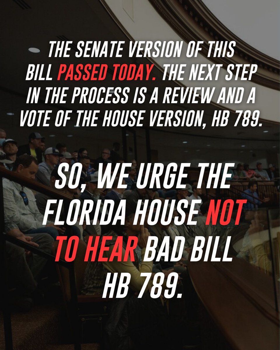 As we’re dealing with damaging Lake O discharges, there are games going on in Tallahassee. This bill is toxic by its very nature, limiting the liability of polluters in the event of a toxic spill. We’re urging the Florida House NOT TO HEAR this bill. @FLSenate @myflhouse