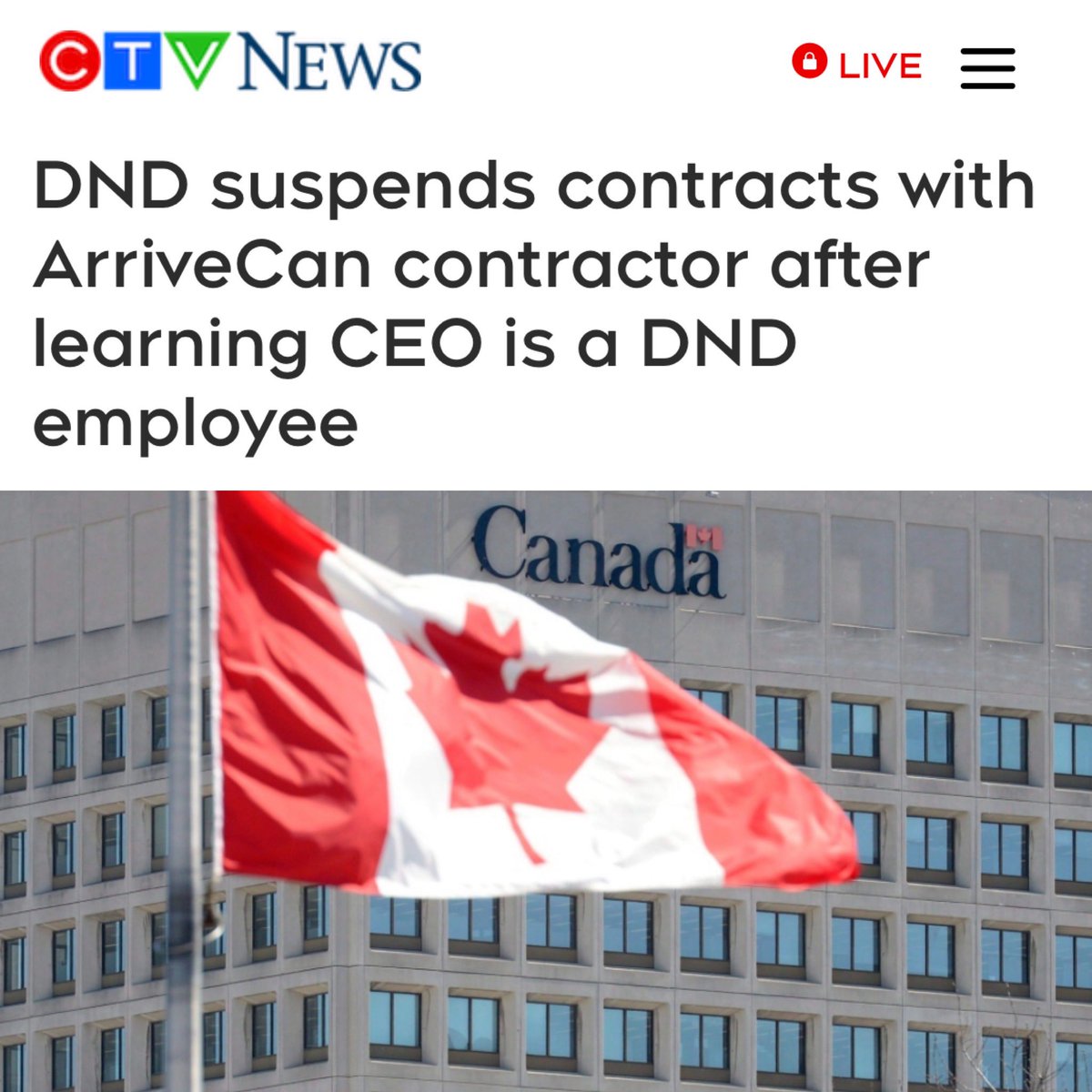 LarryBrockMP's tweet photo. BREAKING NEWS

Trudeau officials have agreed to produce a full list of Government employees that are also working as contractors collecting taxpayer money. 

Yesterday, we learned that an ArriveScam contractor paid $8 million is also a Government employee. 

More to come. https://t.co/1tVpC0wivA