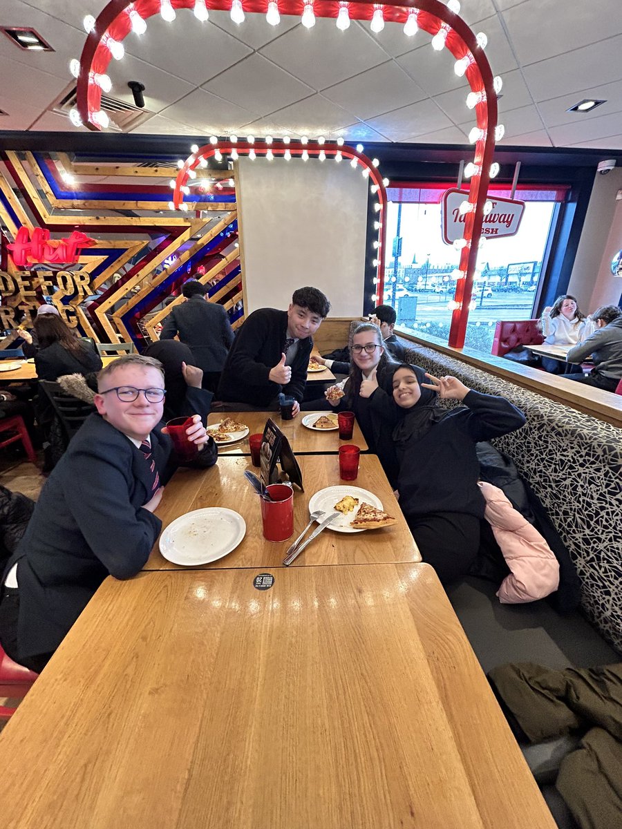 Our Y9 Jack Petchey award winner treated his form class to a trip to Pizza Hut 🍕🍕

#CultureofKindness 
@SpringwestA 
@JPFoundation