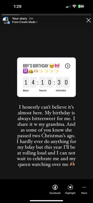 It&rsquo;s almost ya girls birthday 🥲🫶🏼🎂 https://t.co/0hOdbsN5vX<a href="/tag/mvsales"class="tags"><span>#mvsales</span></a>