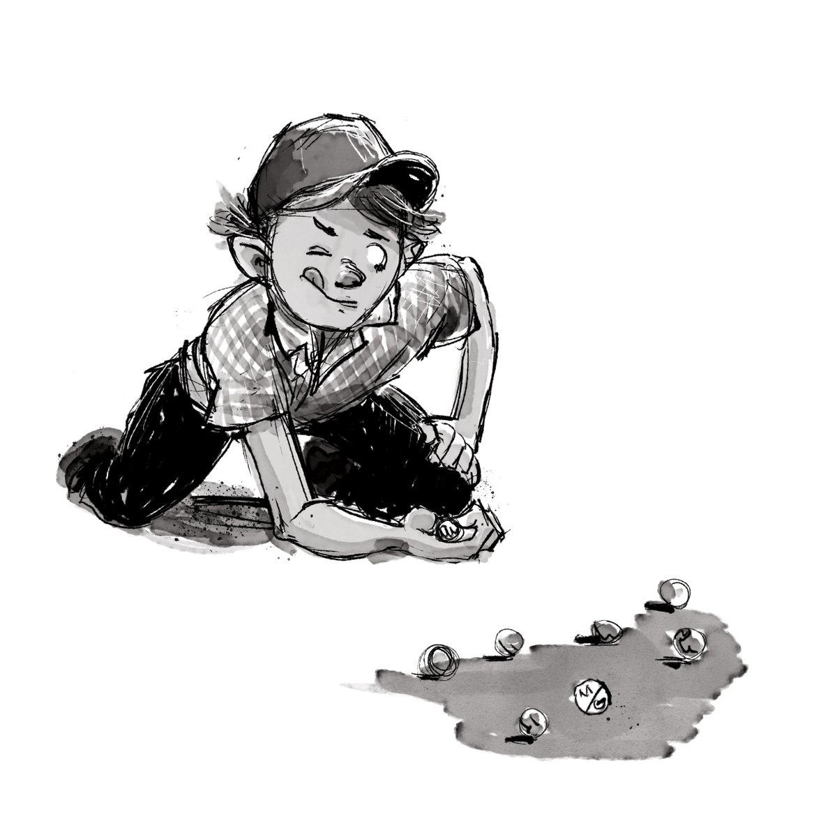 iMatt79's tweet photo. "Marble madness"  #illustration https://t.co/rNoNlTtzaW