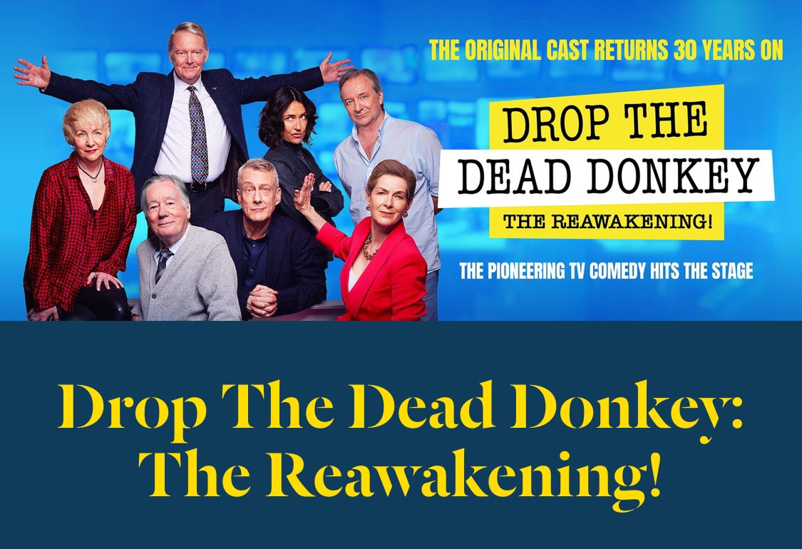 Went to see #DropTheDeadDonkey at @camartstheatre this afternoon. 

Absolutely hilarious. Was crying with laughter throughout. 

So current and so clever. 
Definitely recommended.