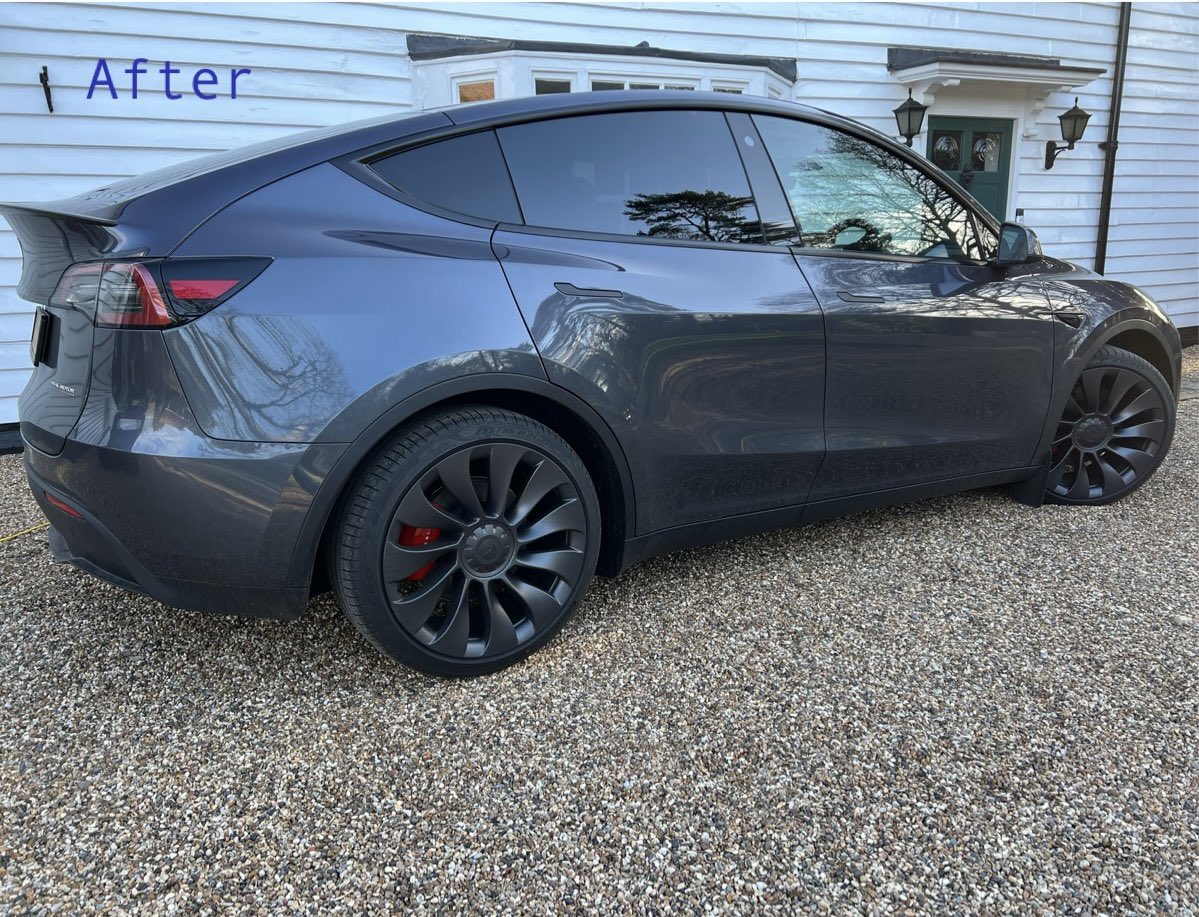 TiGTINTS's tweet photo. Before and After on this Tesla Model Y 🔥

Customer required more privacy for their children as the factory privacy glass wasn’t providing the desired amount of protection ☀️😎 

07808 313904 📞

#tesla #teslamodely #luxurycars #suv #electriccar #privacy #uvprotection #tigtints https://t.co/ryi3bNmZqM