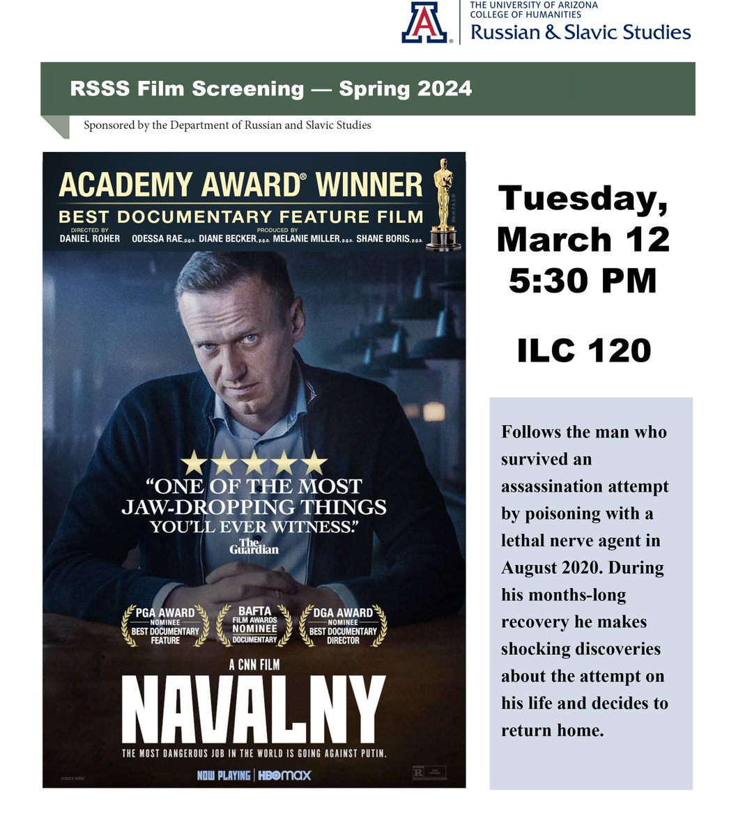 UARussian's tweet photo. Please join us for a screening of Navalny documentary on March 12th. https://t.co/JRNIOdD3Fb