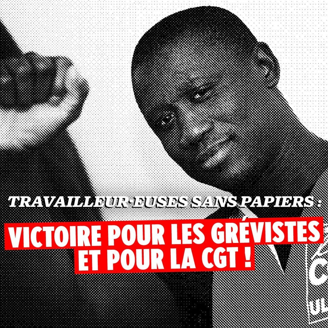 Victoire pour les grévistes sans-papier et la CGT !
Après la rencontre de ce 29 février entre la CGT et Darmanin. Le ministre s’est engagé à donner consigne aux préfectures pour régulariser un grand nombre de sans-papiers en grève notamment les 51 grévistes d'Emmaüs dans le Nord!