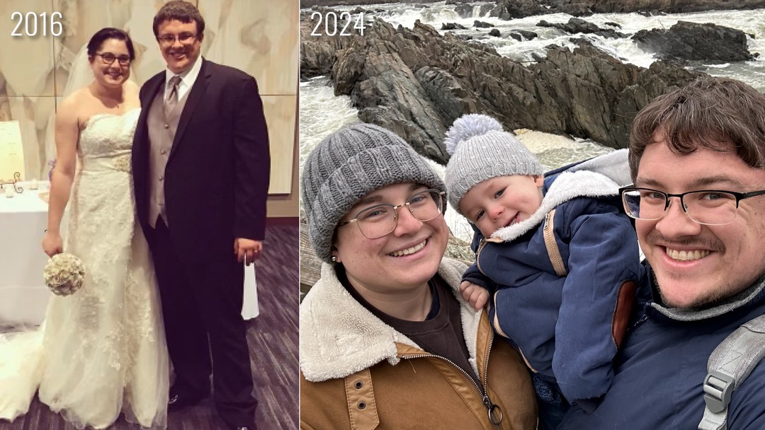 Happy 8th (or is it 2nd?) anniversary to Rachel and Cameron Hopkins, who got married at Parker Arts on Leap Day, 2016! We were happy to catch up with them today and learn they’ve since added 2-1/2 year-old Calvin to their family. Thanks for letting us share in your special day!